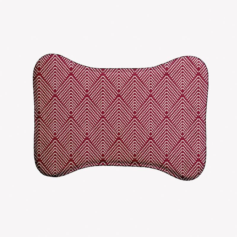 Lifeflor Pet Feeding Mat for Dogs and Cats - Red - 19" x 14"-Bone