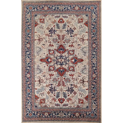 Kazak Oriental Large Area Rug Hand-Knotted Wool Carpet - 9'11" x 13'8"