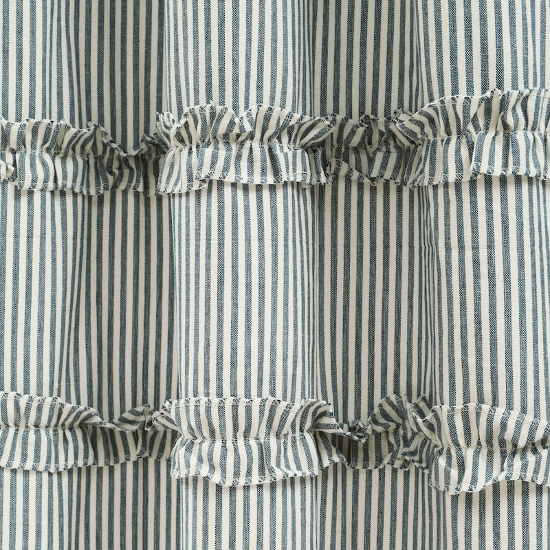 Lush Decor Vintage Stripe Yarn Dyed Cotton Window Curtain Panel Pair