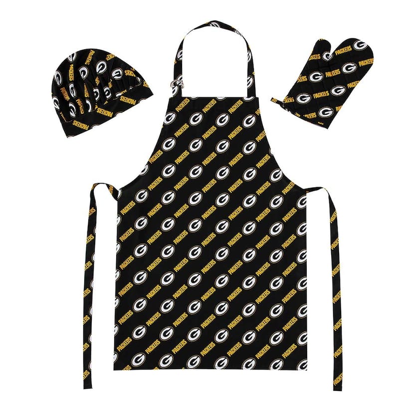 NFL Officially Licensed 3-piece BBQ Apron, Mitt, Hat Set