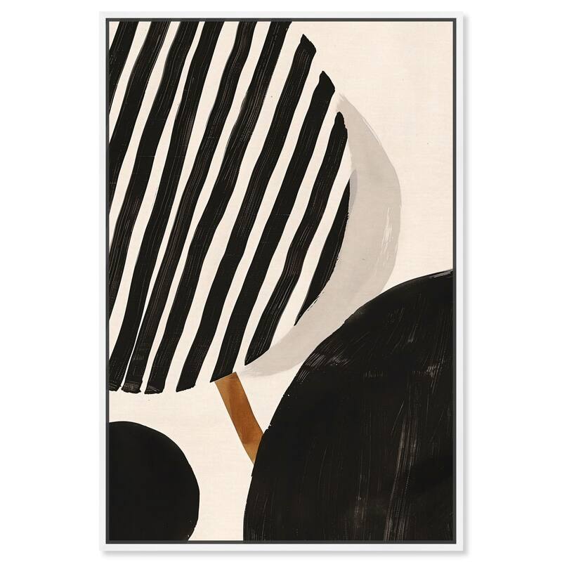 Linear Contempo Canvas by Art Remedy - White - 30" x 45"