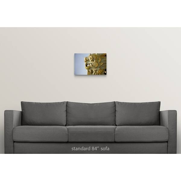 Shop Gold Dragon Canvas Wall Art On Sale Overstock 16443627