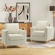 preview thumbnail 23 of 43, Ganymedes Modern Velvet Accent Arm Chair with Golden Legs by HULALA HOME IVORY