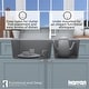 preview thumbnail 64 of 63, Karran Undermount Quartz 33 in. Double Bowl 60/40 Kitchen Sink with Bottom Grids and Strainers
