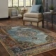 preview thumbnail 8 of 9, Style Haven Adaylnn Morris Persian Inspired Medallion Blue/Multi Area Rug