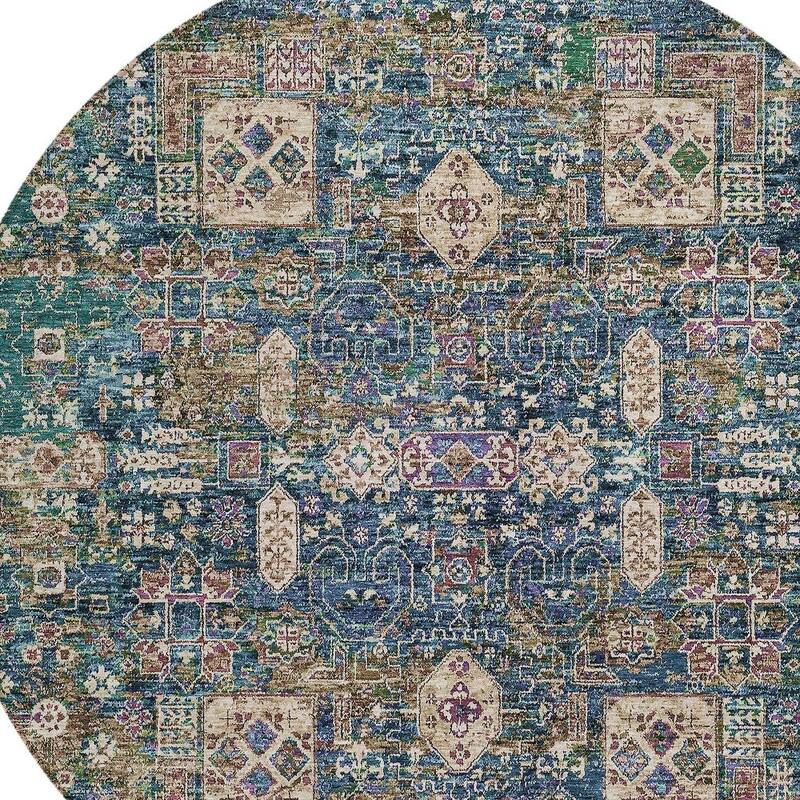 HomeRoots Oriental Transitional Rectangle Outdoor Rug