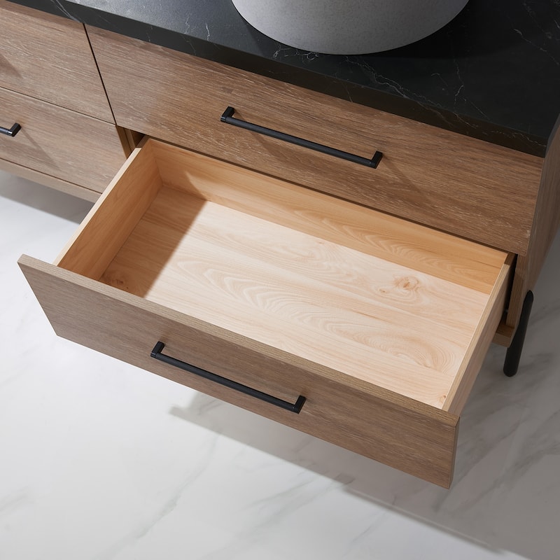Trento Bath Vanity with Sintered Stone Top with Concrete Sink (C)