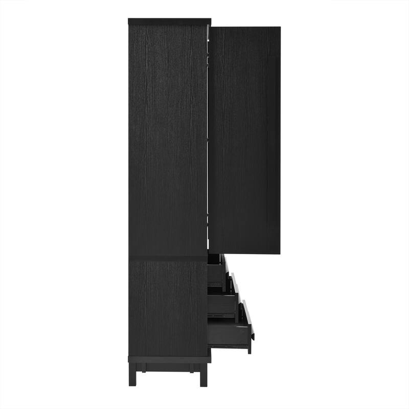 Christopher Knight Home - Linda 70" Kitchen Pantry Cabinet with Adjustable Shelves, 3 Drawers & 6 Door Racks
