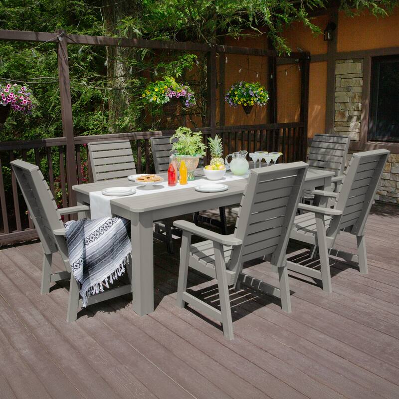 Weatherly 7-Piece Outdoor Dining Height Set - 42" x 84"