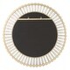 preview thumbnail 6 of 4, Textured Glass Round Wall Mirror - 40.5" - Brushed Gold Finish