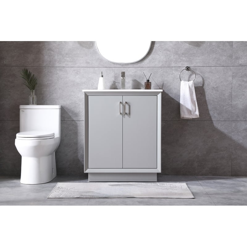 Elegant Lighting VF19630 Hayes 30" Free Standing Single Basin Vanity