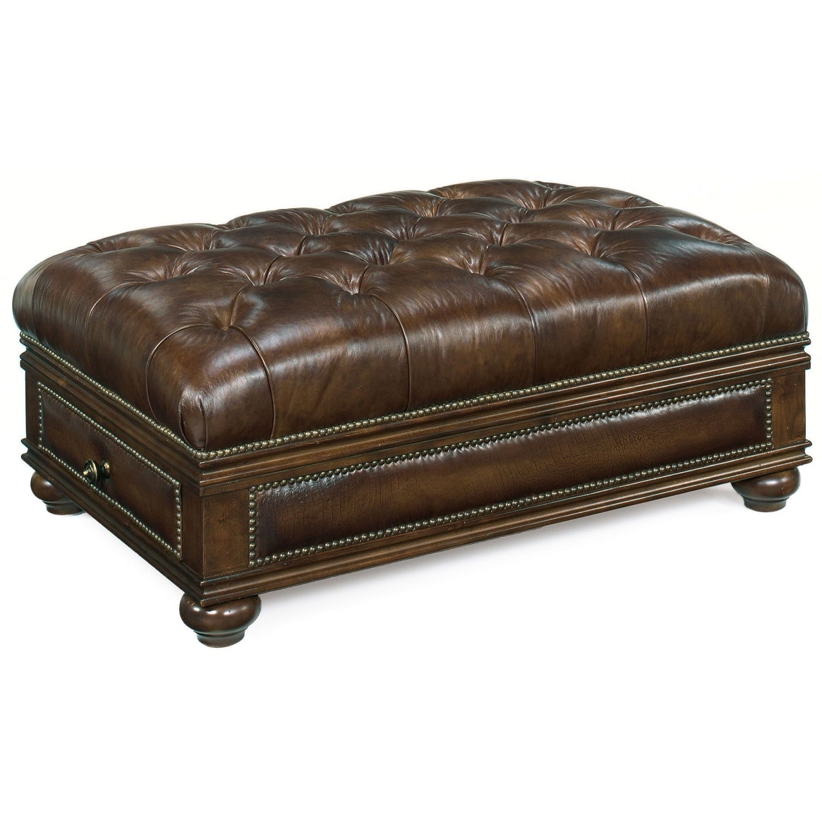 Hooker leather ottoman discount