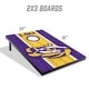 preview thumbnail 2 of 5, LSU Tigers NCAA Compact 2x3 Tailgate Cornhole Board Set
