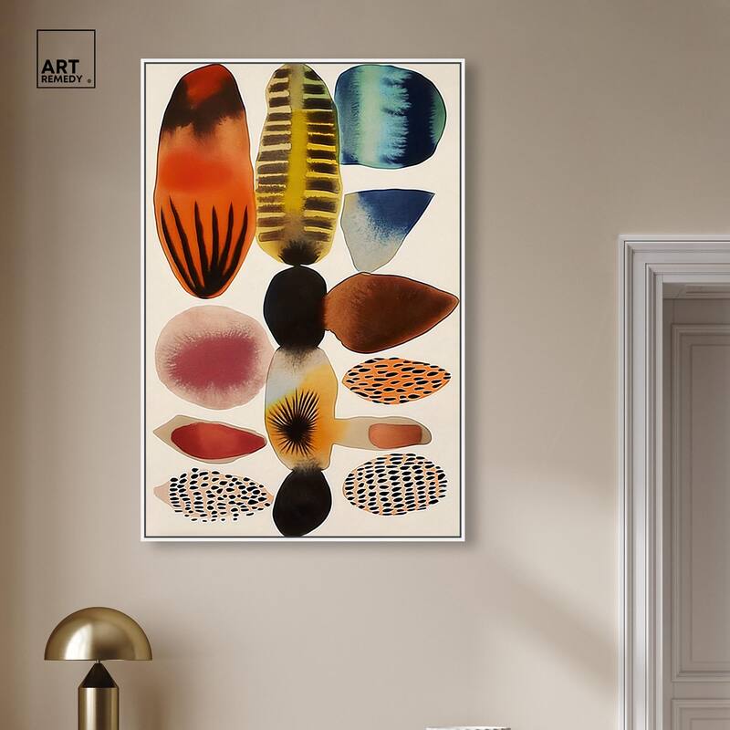 Assembled Pieces I Canvas by Art Remedy