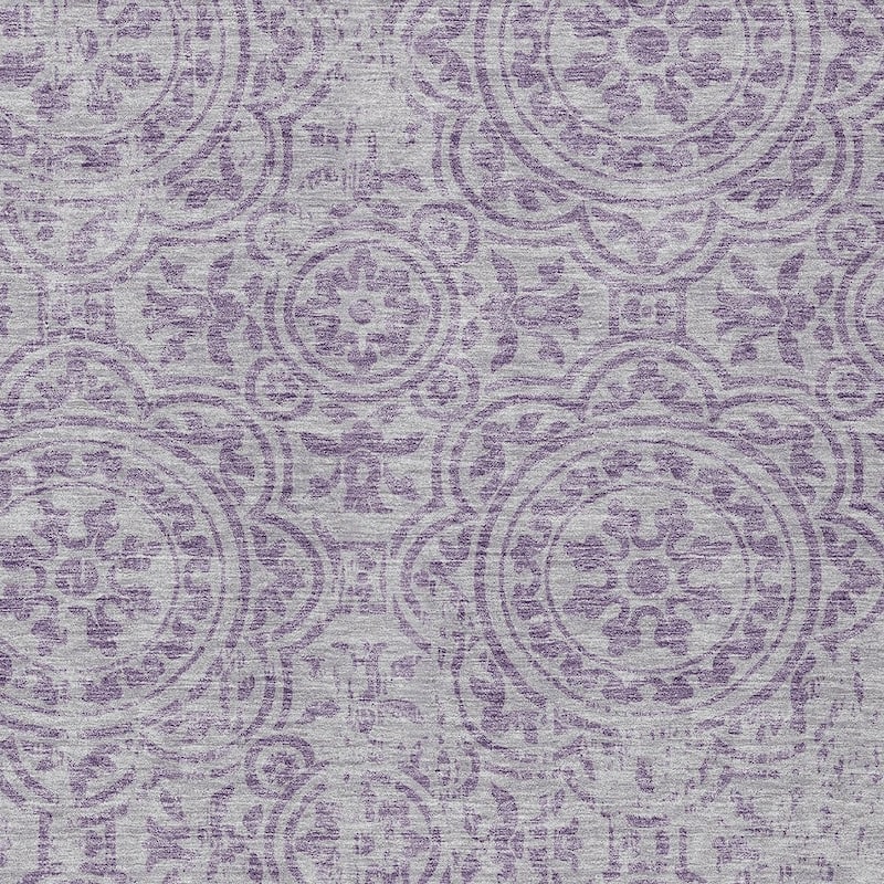 HomeRoots Medallion Transitional Rectangle Outdoor Rug