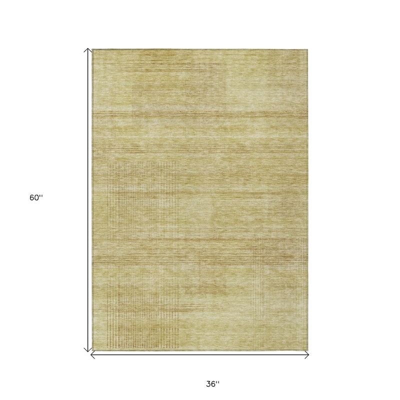 HomeRoots Striped Transitional Rectangle Outdoor Rug