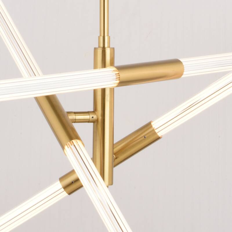 Avalon 3L LED Contemporary Pendant Light White Acrylic Adjustable Arms