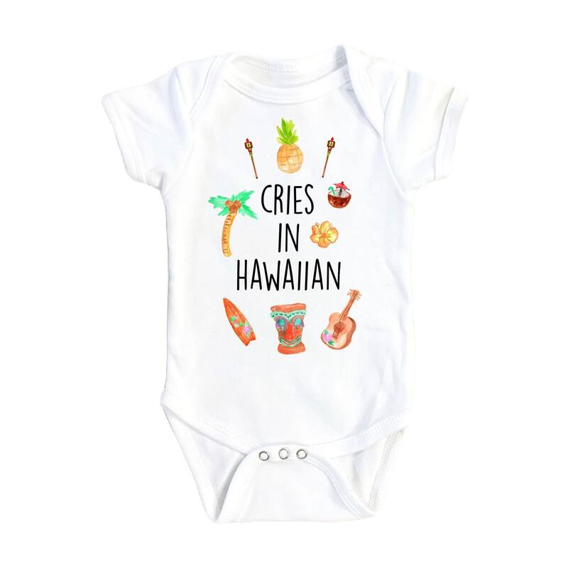 Hawaii Made - Baby Boy Girl Clothes Infant Bodysuit Funny Cute Newborn - Pink - 0-3M