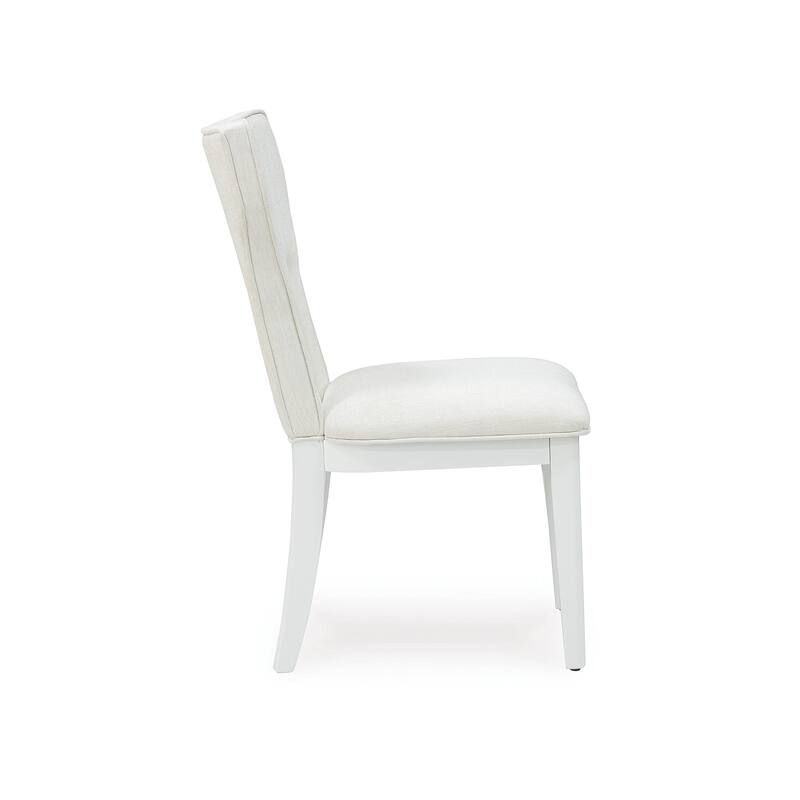 Signature Design by Ashley Chalanna White Dining Upholstered Side Chair (Set of 2) - 20.5" W x 26.88" D x 37.13" H