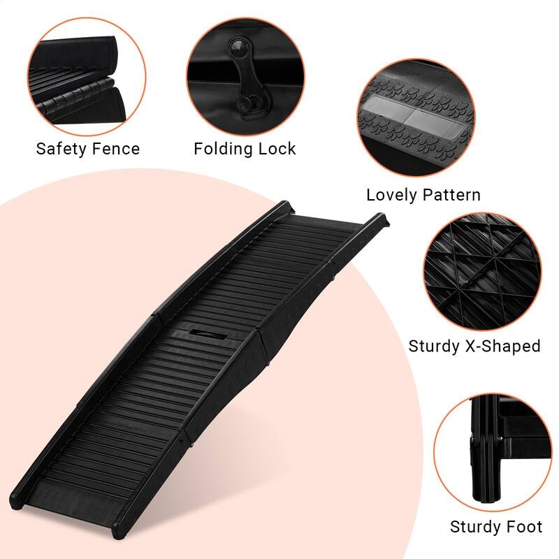 Plastic Folding Dog Ramp & Stairs