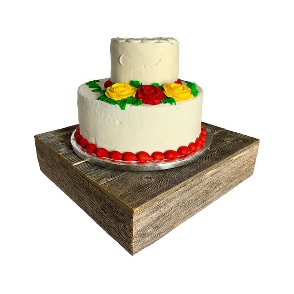 Natural Weathered Gray Cake Stand Natural Weathered Gray Cake Stand