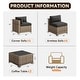 preview thumbnail 88 of 179, AOXUN Fire Pit Conversation Set Rattan Sofa Set Outdoor Furniture With Cushions
