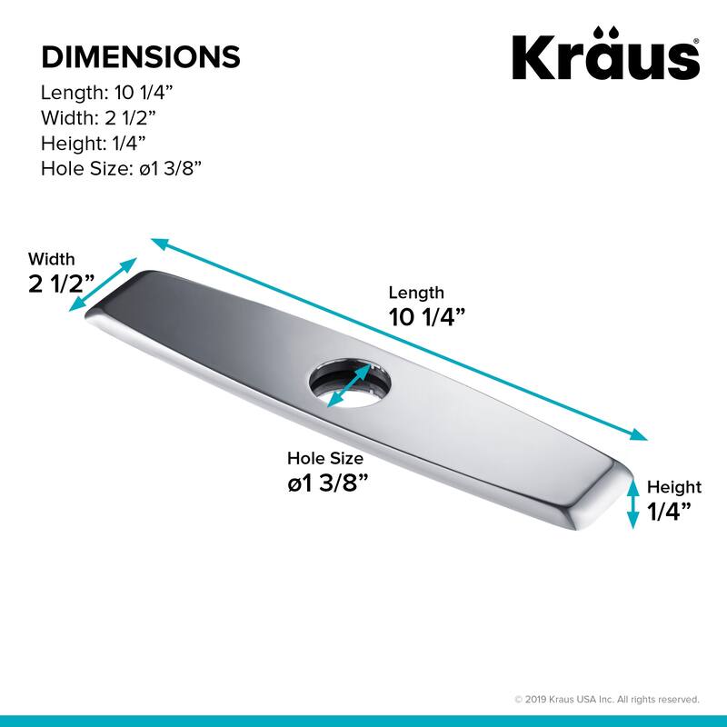 Kraus 2-1/2" Escutcheon Plate