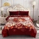 preview thumbnail 8 of 67, Heavy Crafted Thick Floral 9-pound Winter Fleece Blanket 85"x95"