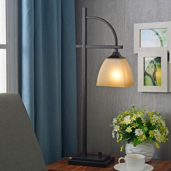 square glass table lamp