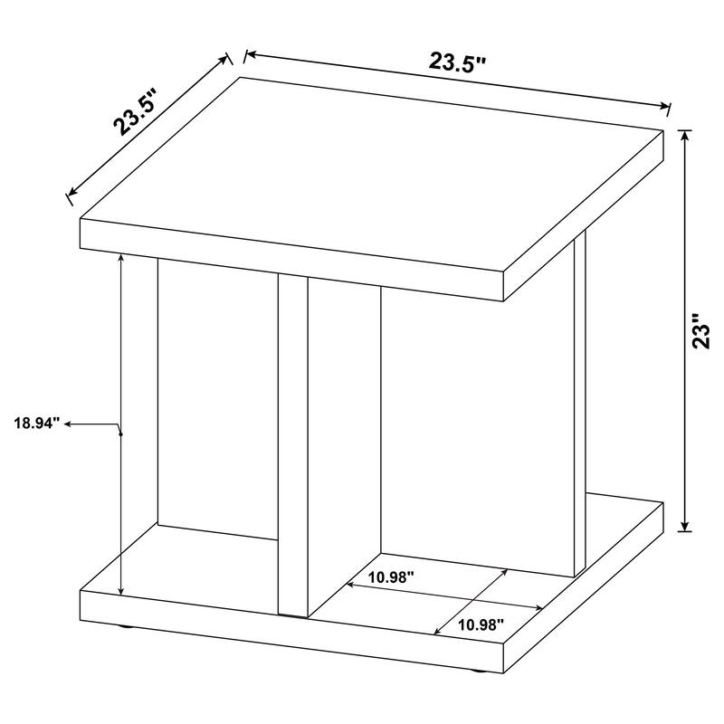 Metron Mango Square End Table