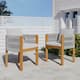 Option Teak Finish + Grey Rope + Grey Cushion