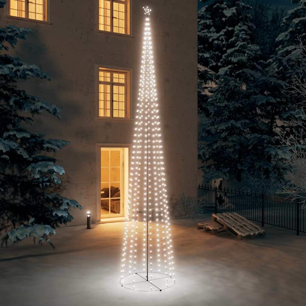 vidaXL Christmas Cone Tree Decoration Artificial Christmas Tree with LEDs