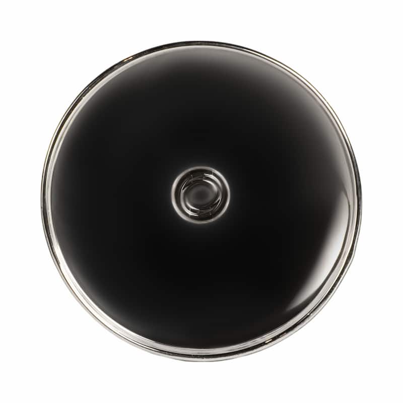 Modern Bubble Glass Candle Holder with Rounded Accent Base