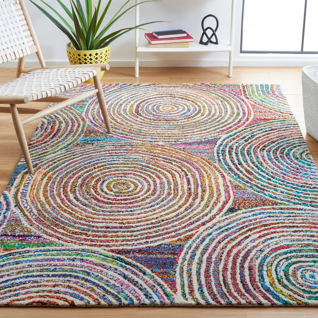 SAFAVIEH Handmade Nantucket Drahomira Contemporary Cotton Rug
