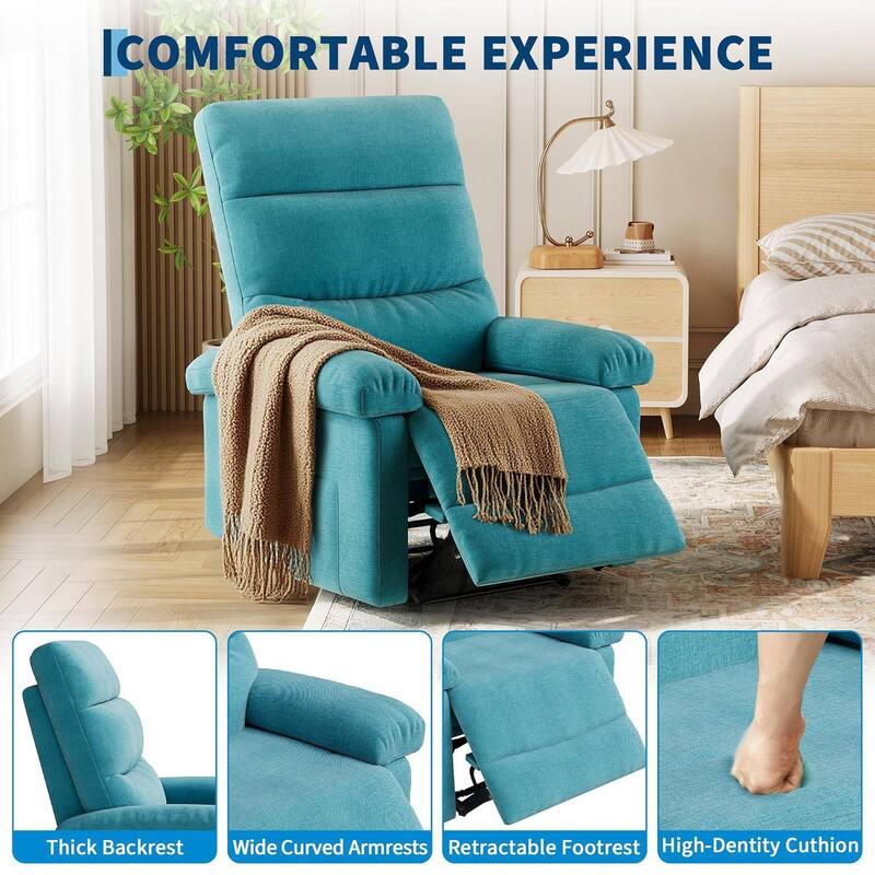 Adjustable Manual Recliner Sofa Chair, Single Sofa for Living Room