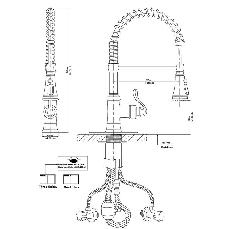 Single Handle Kitchen Sink Faucet With Pull Down Sprayer Commercial Kitchen Faucet One Hole Spring High Arc Gooseneck Bar Faucet