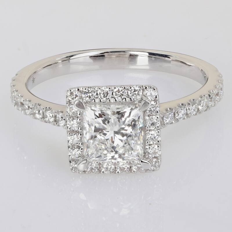 Miadora 2 1/10ct TDW Lab-Grown Diamond Solitaire Ring 14k White Gold