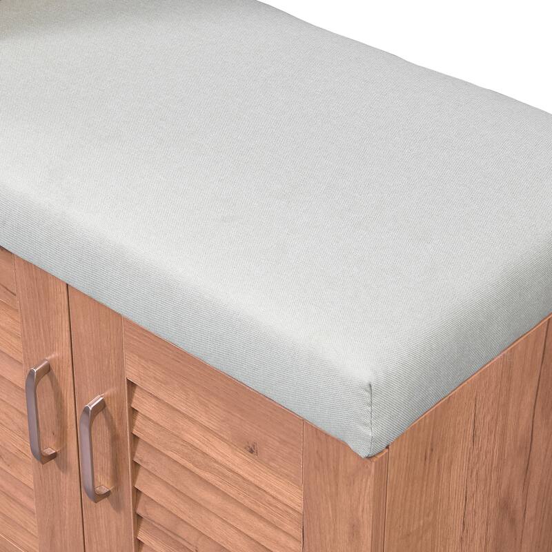 Multi functional Shoe Storage Cabinet with Bench & 7+3 Storage compartment