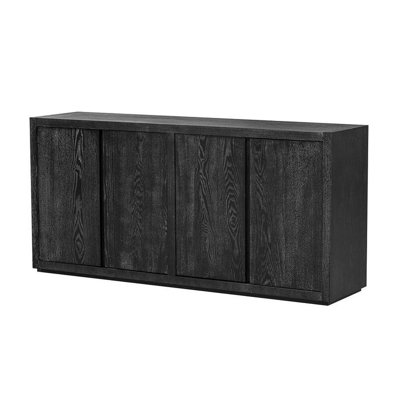 63" Ash Veneer Four-Door Buffet/Sideboard for Hallway, Entryway, Living Room