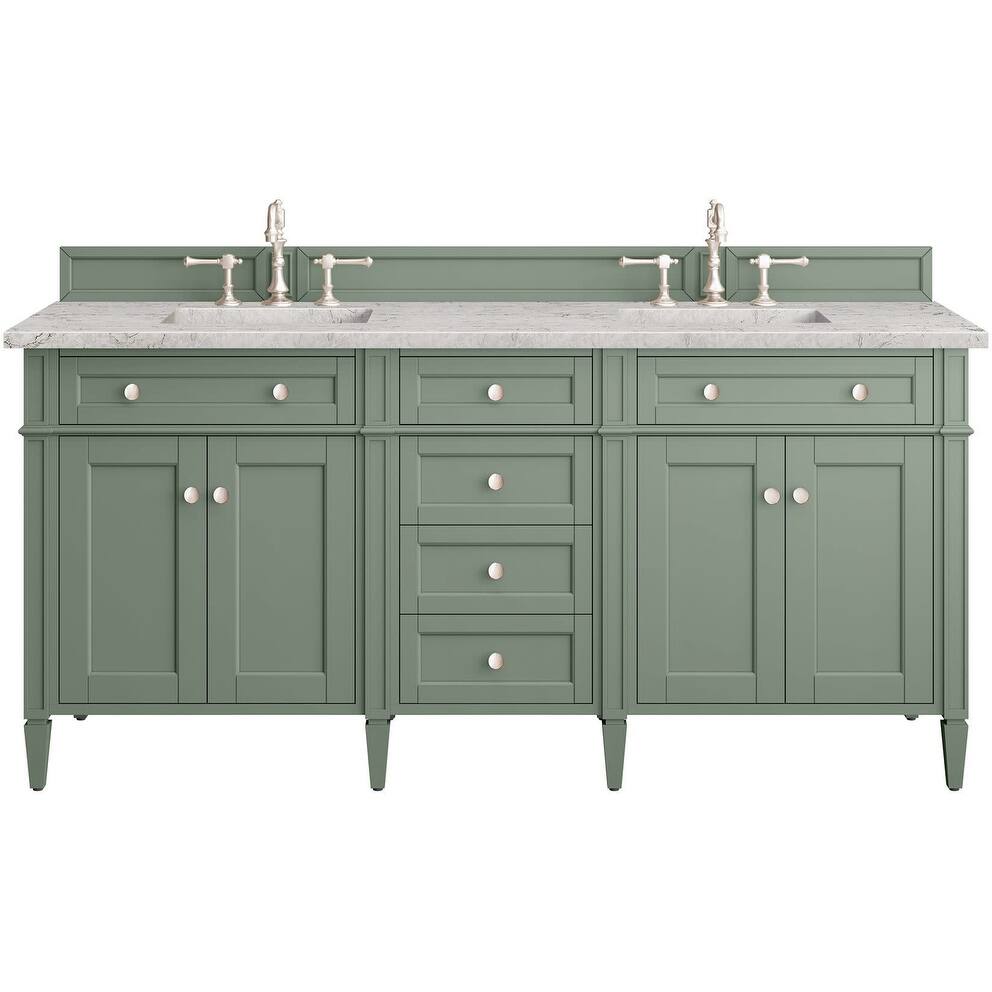 James Martin Vanities 650-V72-FEJP Brittany 72" Free Standing Double