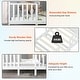 preview thumbnail 10 of 18, Gymax 2-in-1 Convertible Toddler Bed Kids Wooden Bedroom Furniture w/
