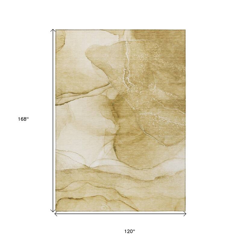 Elfi Artistic Abstract Weather Resistant Timeless Fusion Outdoor Rug