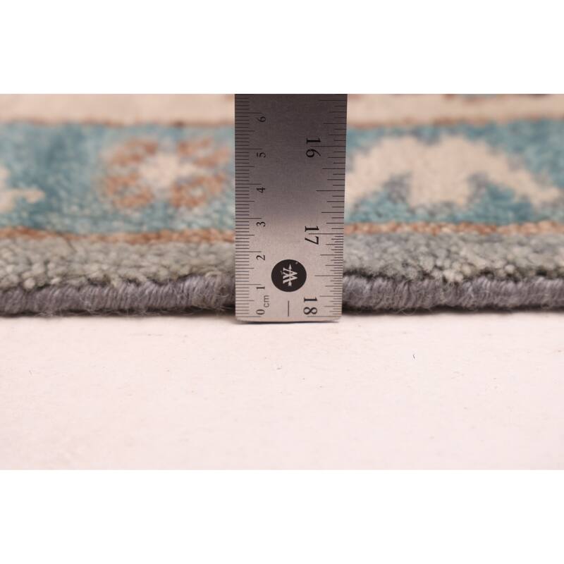 ECARPETGALLERY Hand-knotted Modern Oushak Grey Wool Rug - 7'11 x 9'8