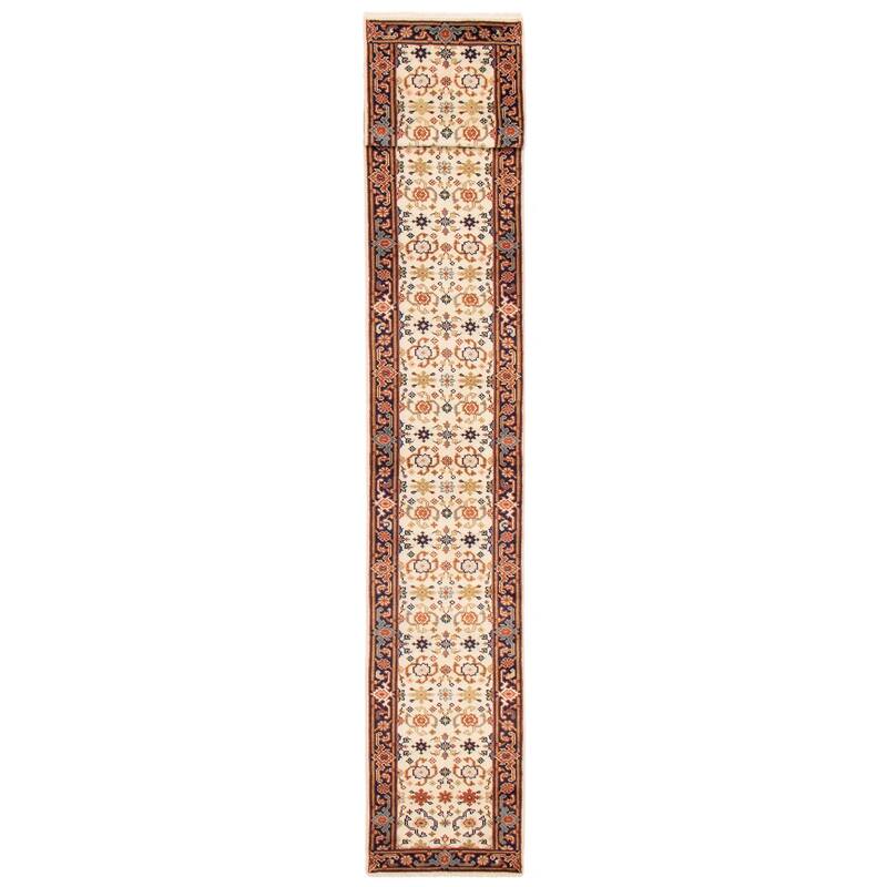 ECARPETGALLERY Hand-knotted Serapi Heritage Cream Wool Rug - 2'6 x 21'4 - Cream - 2'6 x 21'4