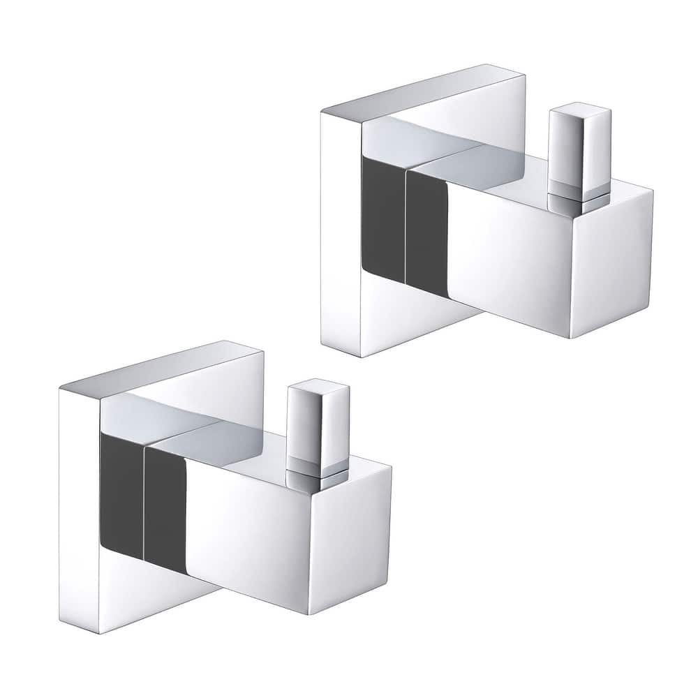 Cube Bathroom Towel & Robe Hook 2 Count
