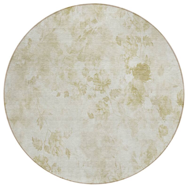 HomeRoots Floral Transitional Rectangle Outdoor Rug