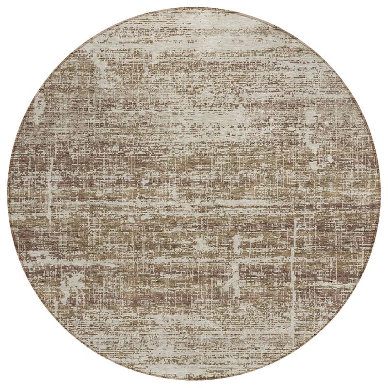 HomeRoots Abstract Transitional Rectangle Outdoor Rug