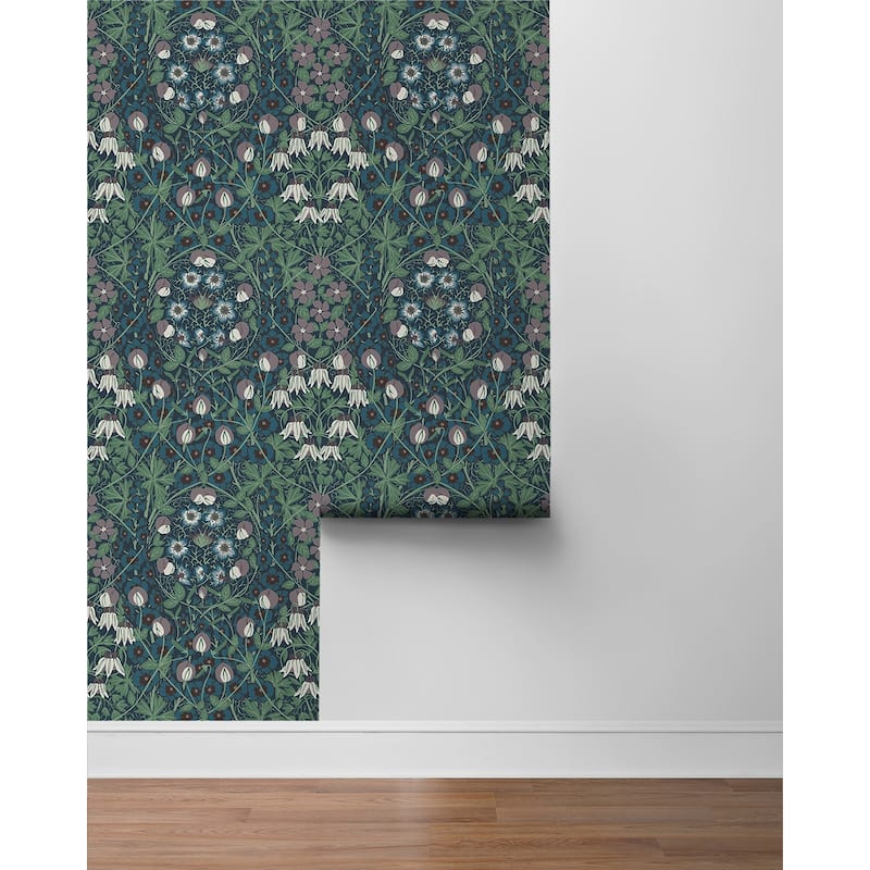 NextWall Tulip Garden Peel and Stick Wallpaper