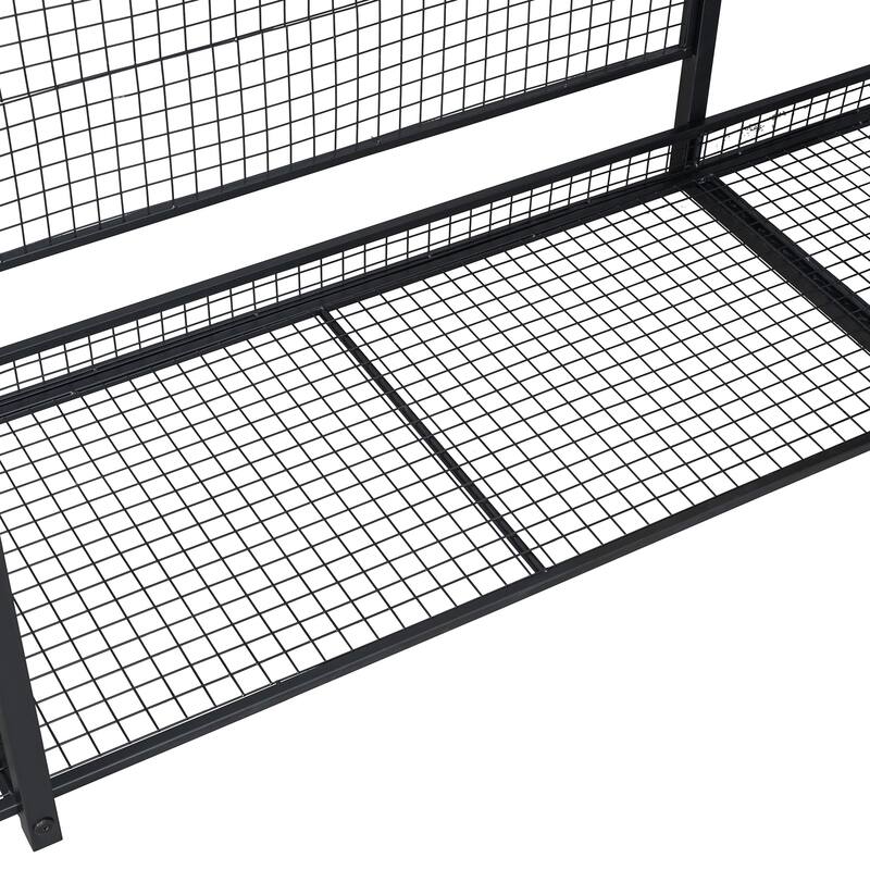 Open-Style Wardrobe with Hanging Rails, Shelves and Drawers - N/A