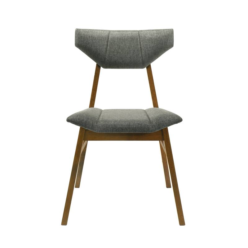 Amaris Upholstered Dining Chair in Walnut Finish - Set of 4